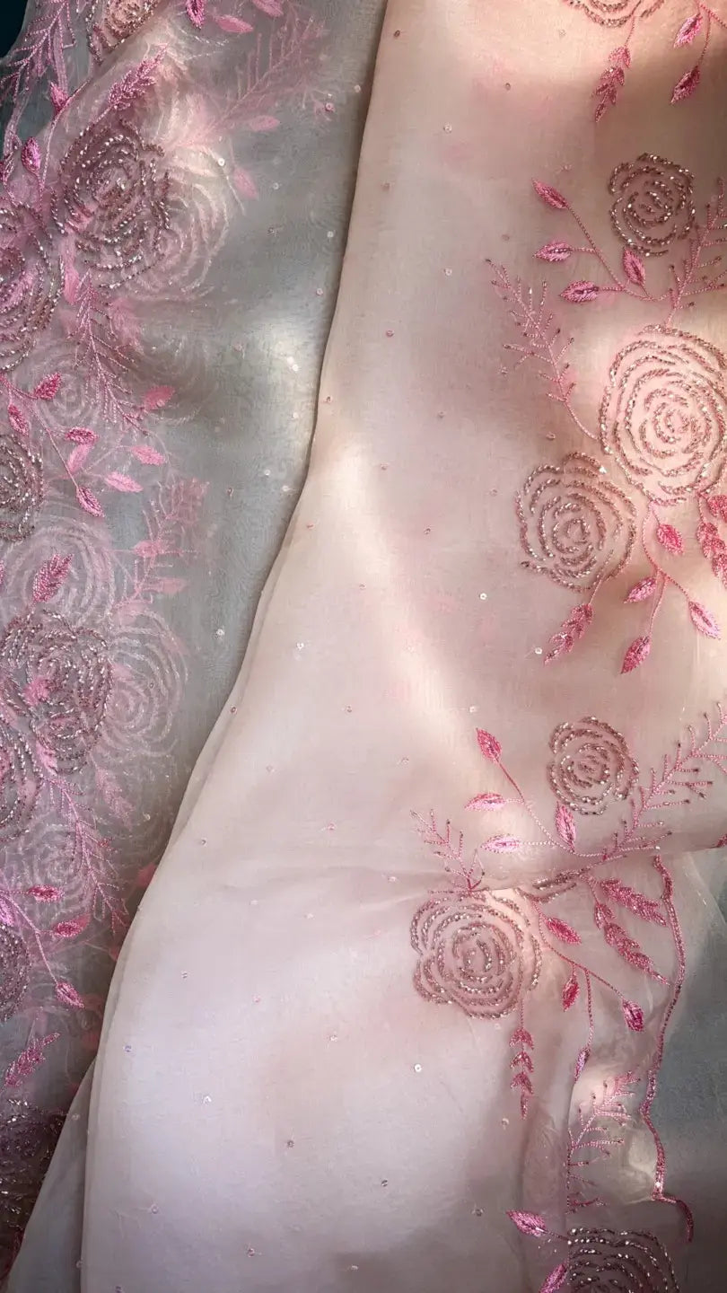 Pink Gulaab saree - 3