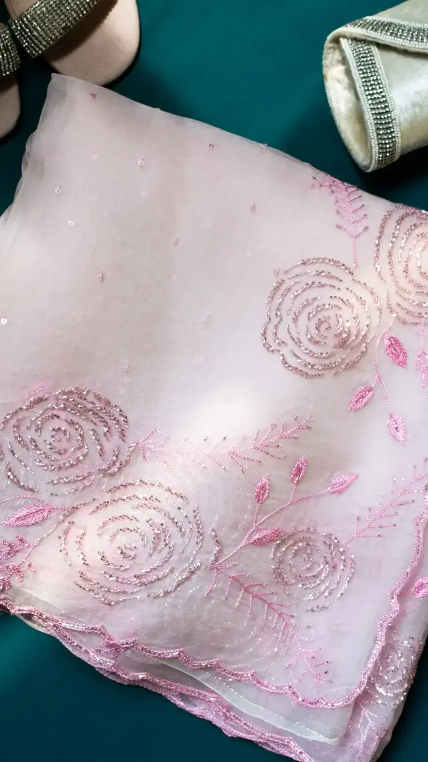 Pink Gulaab saree - 1