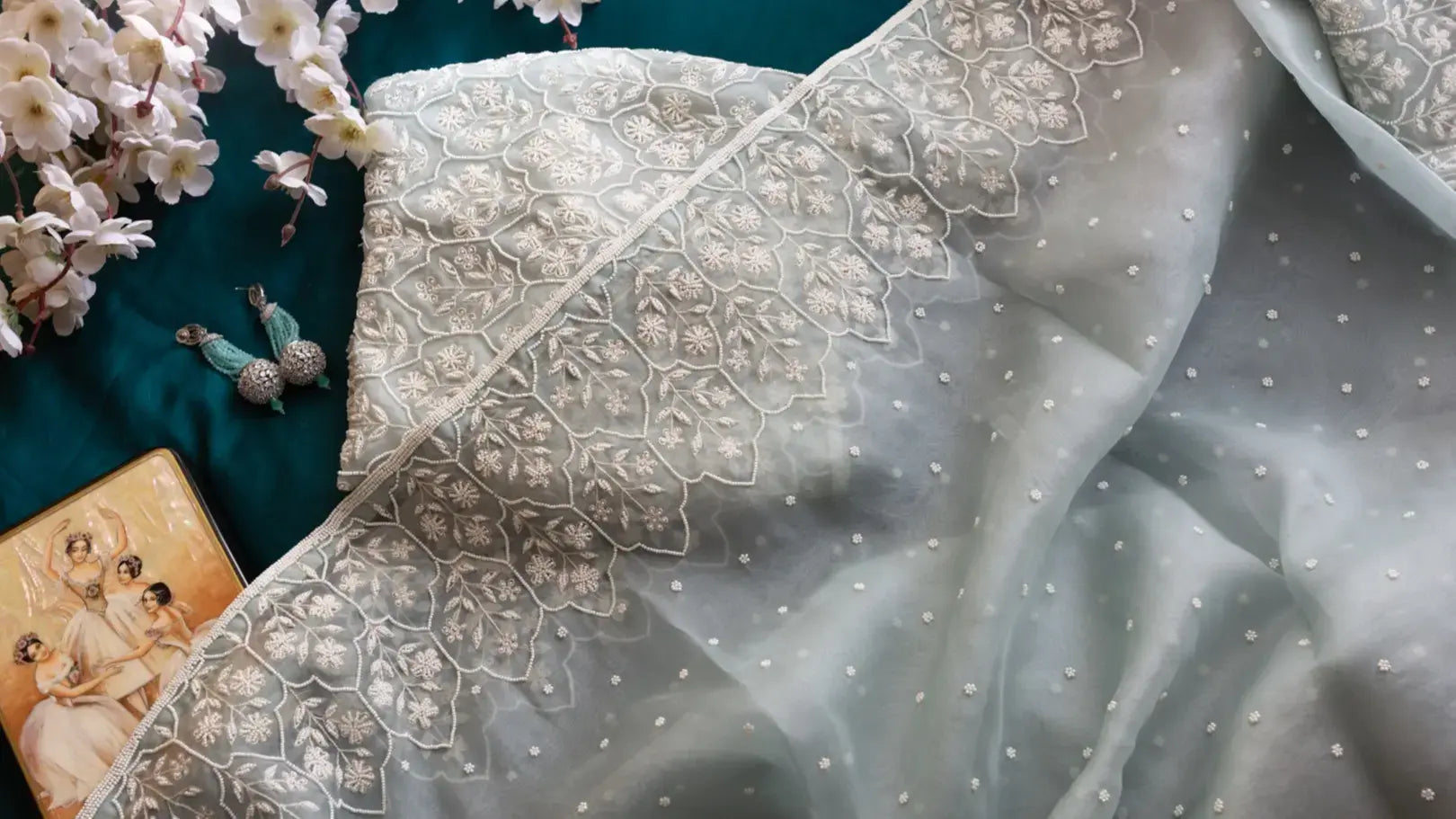 Label Kiash embroidered sarees